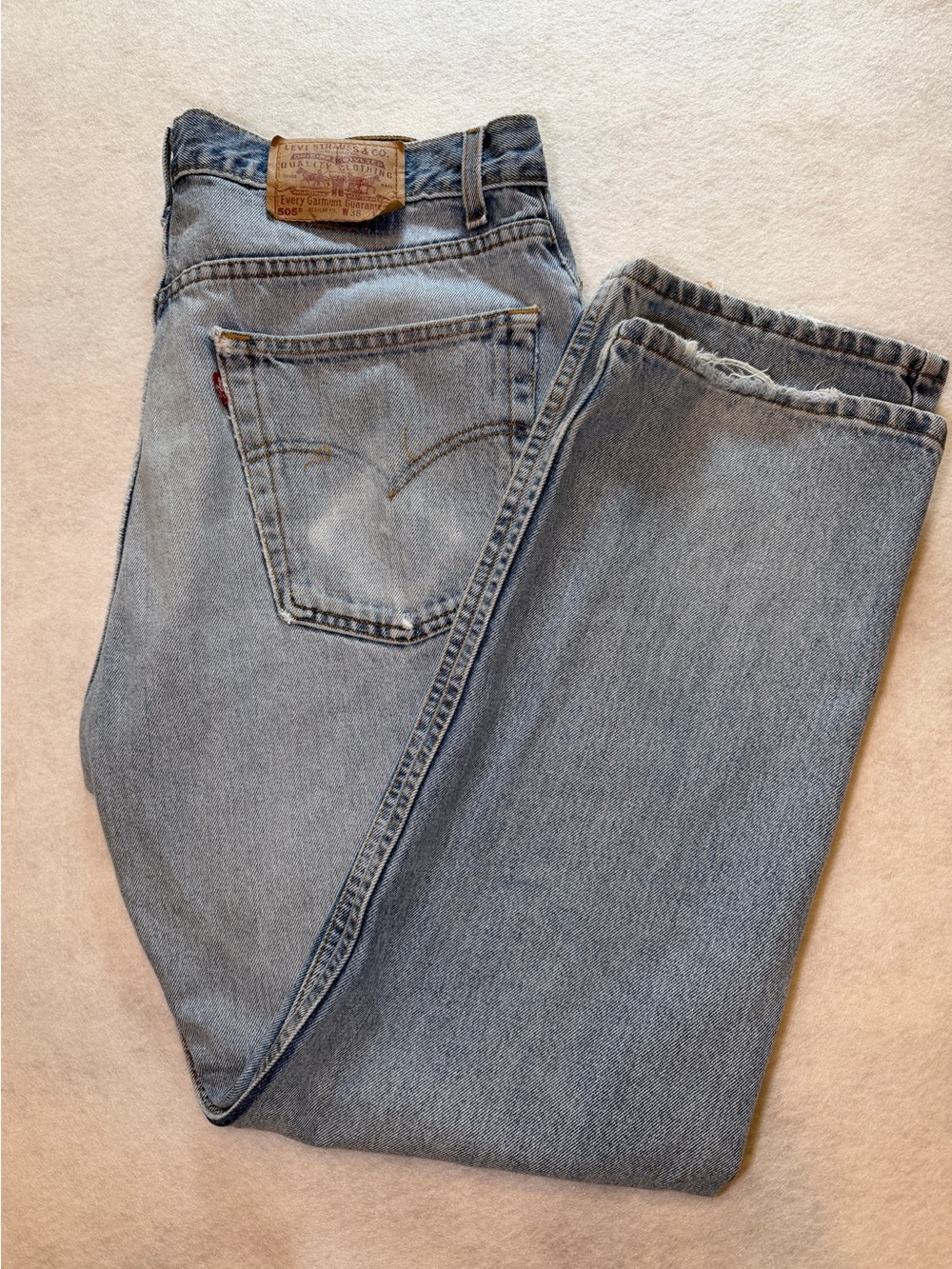 Vintage Levi's 505 Men's Straight Leg 1999 Actual Size 36 X 30 READ DESCRIPTION